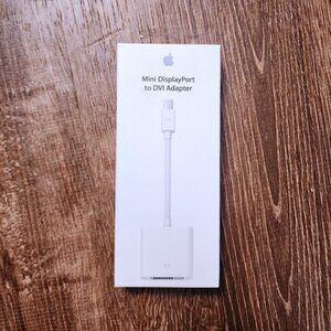New Genuine Apple Mini DisplayPort to DVI Adapter White A1305